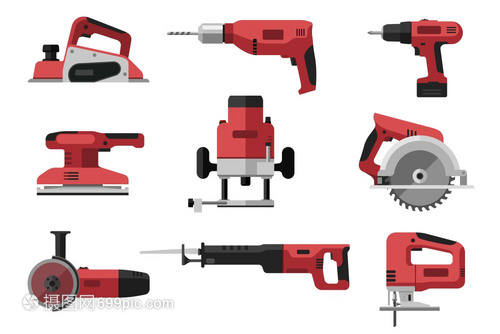 電動(dòng)工具安裝在平式電動(dòng)工具上紅色業(yè)具鋸子鉆機(jī)平板研磨螺絲起子電動(dòng)工具等說(shuō)明